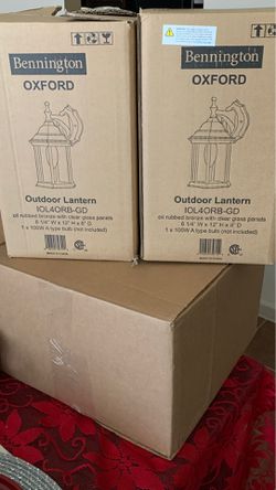 Brand New: Bronze Colored Outdoor Lanterns