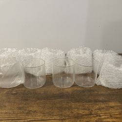 Clear Glass Candle Vessels