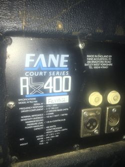 Fane Bass cabinet loaded with 2 15” speakers