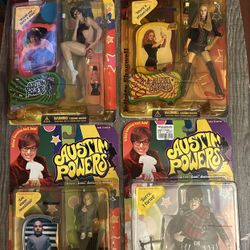 Austin Powers 4 Figures Lot