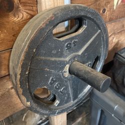 Pair Of 45lbs Olympic 