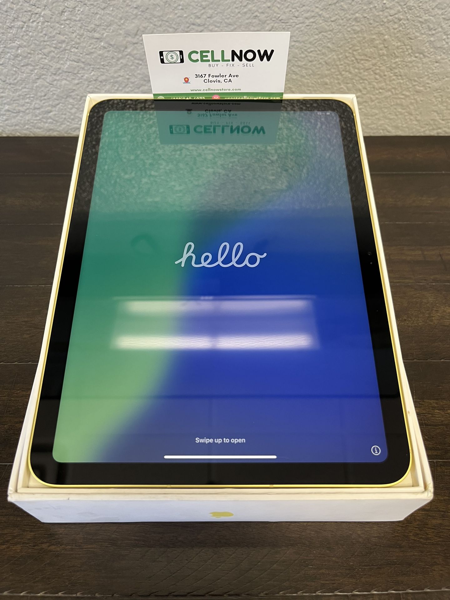 iPad 11th Generation 128GB Cellular - Yellow With Box