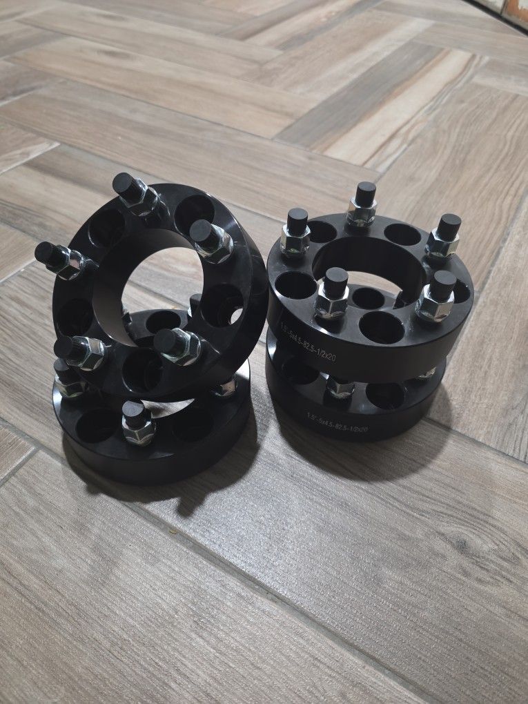 5x4.5 ( 5x114.3mm ) Wheel Spacers 1.5" for Ford Mustang Ranger Explorer Jeep Wrangler KJ TJ YJ Cherokee  XJ Liberty and More See List In The Pictures
