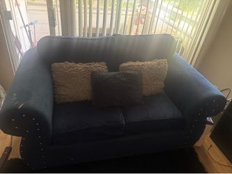 Love seat and sofa plus coffee table