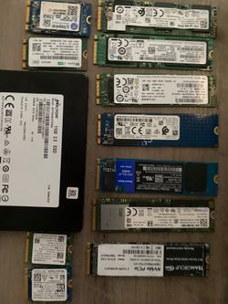 SSD and NVMe Drives All Verified Drives