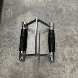 Cable Machine Attachment, Double D Hanlde & Tricep Rope Cable Attachment, Weight Machine Accessories Load 880 LB for Home Gym