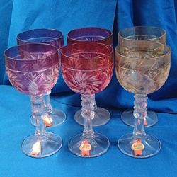 Vintage Anne Haute Wine Glasses 