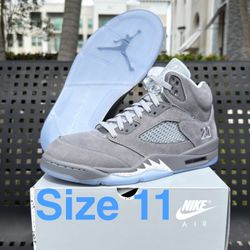 Jordan 5 Wolf Grey size 11 Brand New SNKRS Travis Union