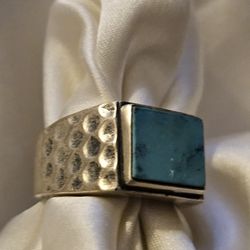 Vintage 925 Turquoise Ring - 8.75-9
