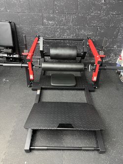 Hip Thrust Machine Plate Loaded Glutes Workout