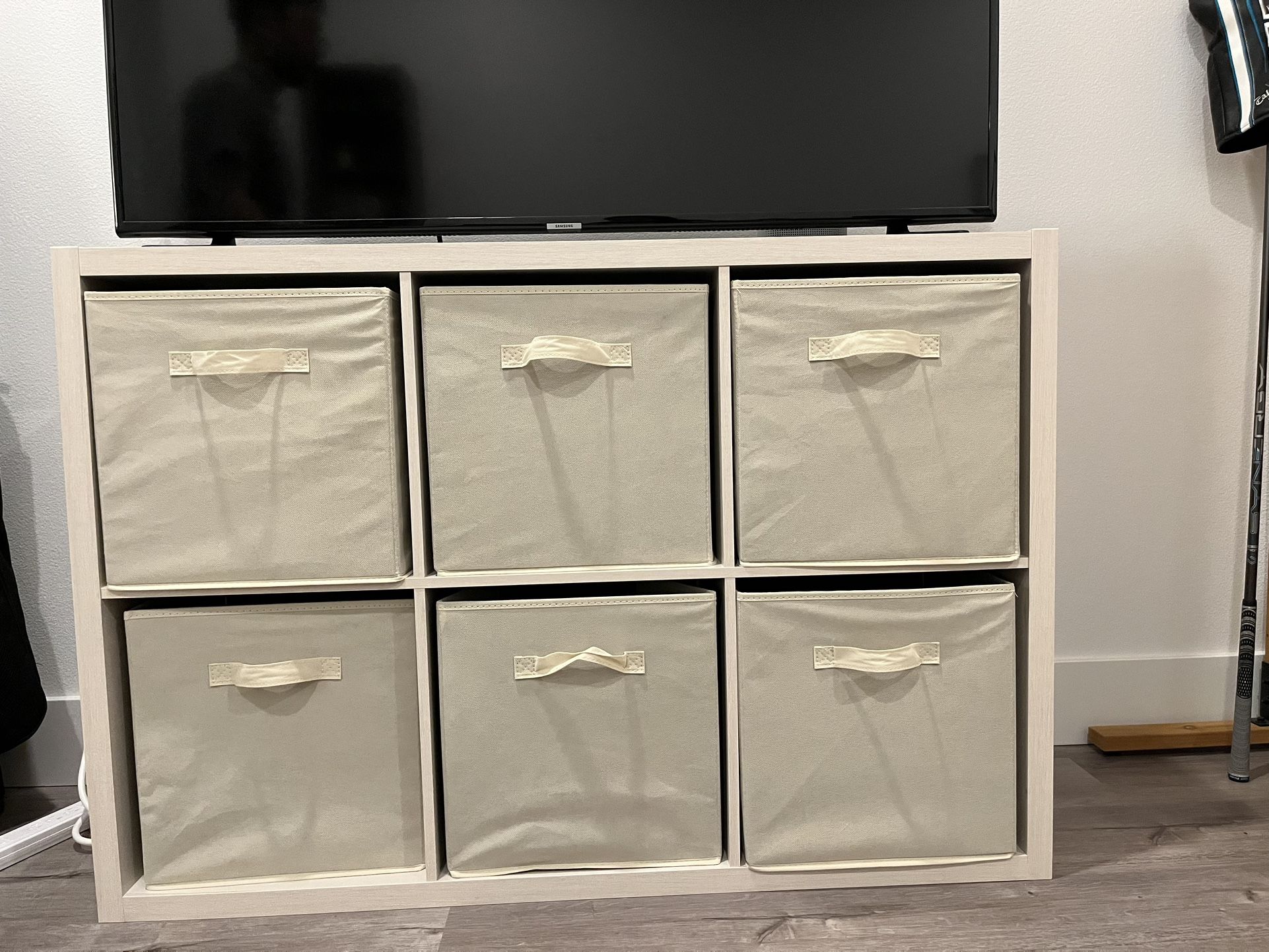 Storage Shelf With Cubbies