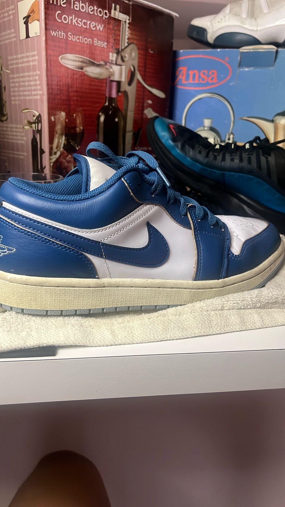 Jordan 1 Blue And White Low