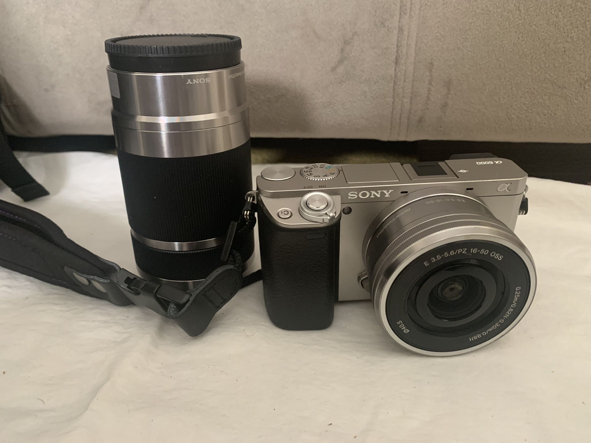 Sony A6000 Mirrorless Camera Body, three lenses, much much more!!