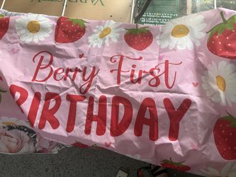 Berry first birthday stuff