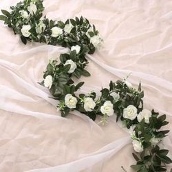 3 PCs / 3 PCs  Artificial Rose Vine Flower Basket Wedding Decoration Birthday Party Party Party Site Decoration Home Dining Room Bedroom Window 