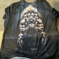 Jacked Lion Go Hard T Shirt