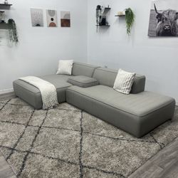 Modern Gray Sectional Couch -Free Delivery