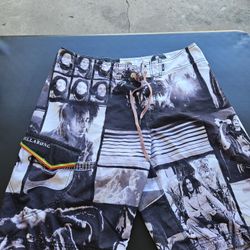 Billabong X Bob Marley Y2K Surf Shorts
