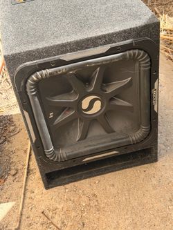 Kicker L7 Square Subwoofer in Ported Box