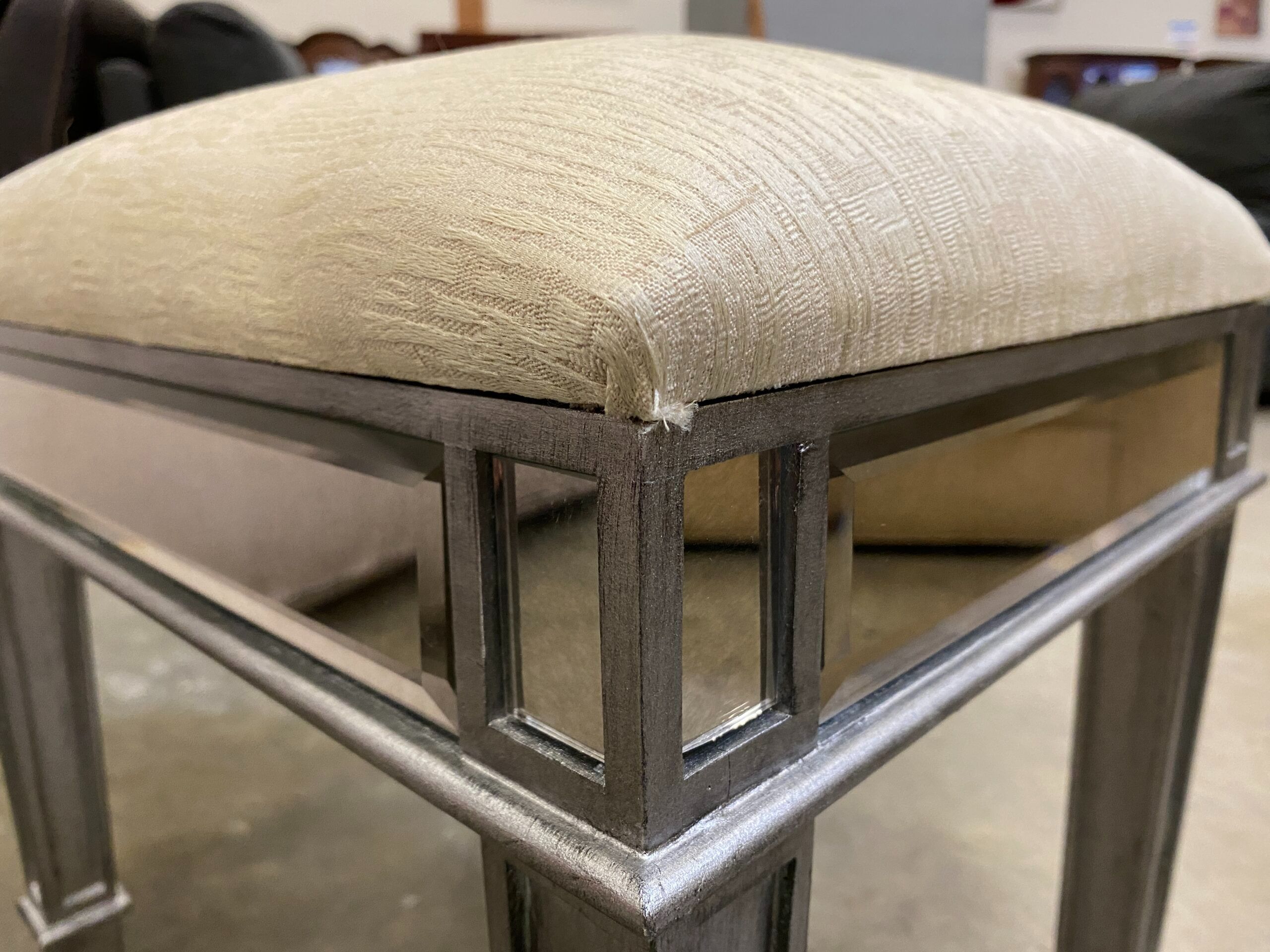 PIER 1 IMPORTS Haywoth Mirrored Ottoman