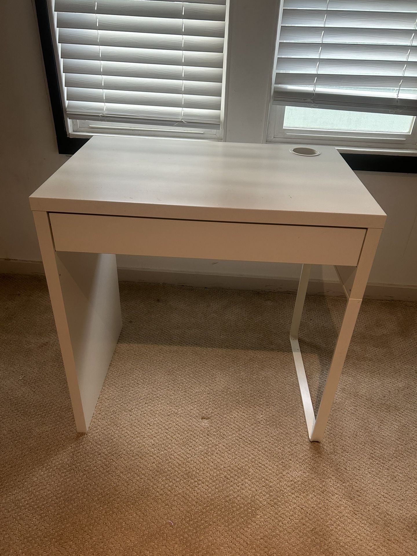 White IKEA Desk