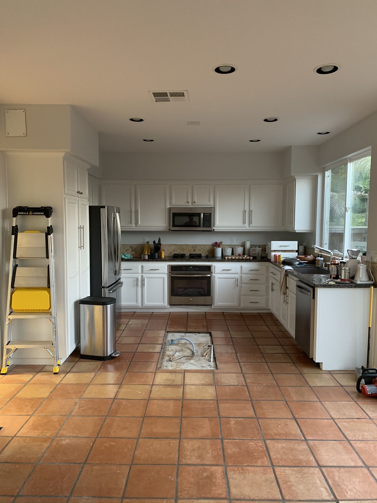 White Lower Cabinets & Appliances