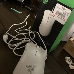 White Razer Mouse