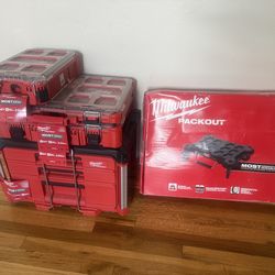 Selling a brand new, unused 5-Piece Milwaukee PACKOUT Modular Storage Bundle. I bought this whole setup back in October for a project but never ended