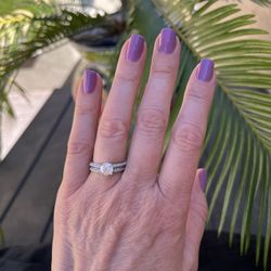 Engagement Ring & Wedding Band Set