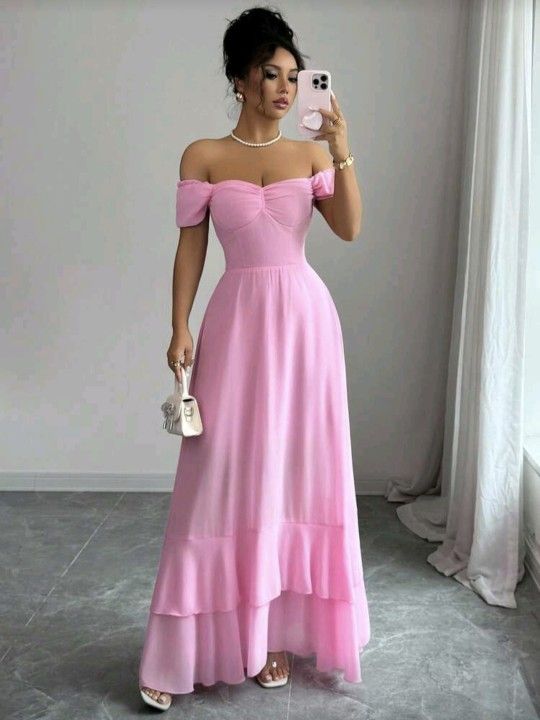 Pink Long Dress - Size 4