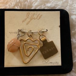 3 Gold Tone Pendants