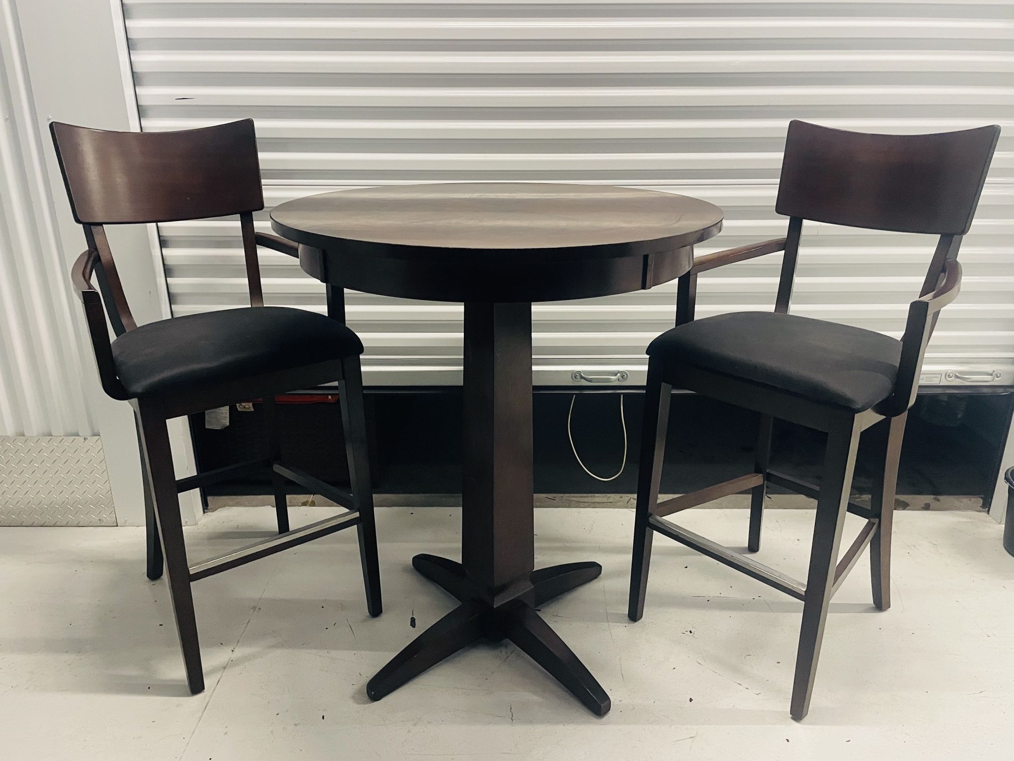 Solid wood bar table set