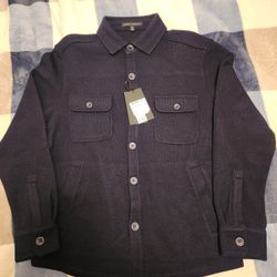 Navy Robert Barakett button up shirt Size S
New