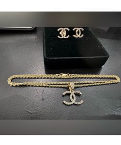 10k solid gold designer matching set