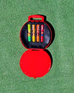 Kangaru Miraculous Ladybug Character 4-Pc Markers Set Spotted Case EUC