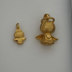 Chow Tai FooK 24k Gold 3D pendant set