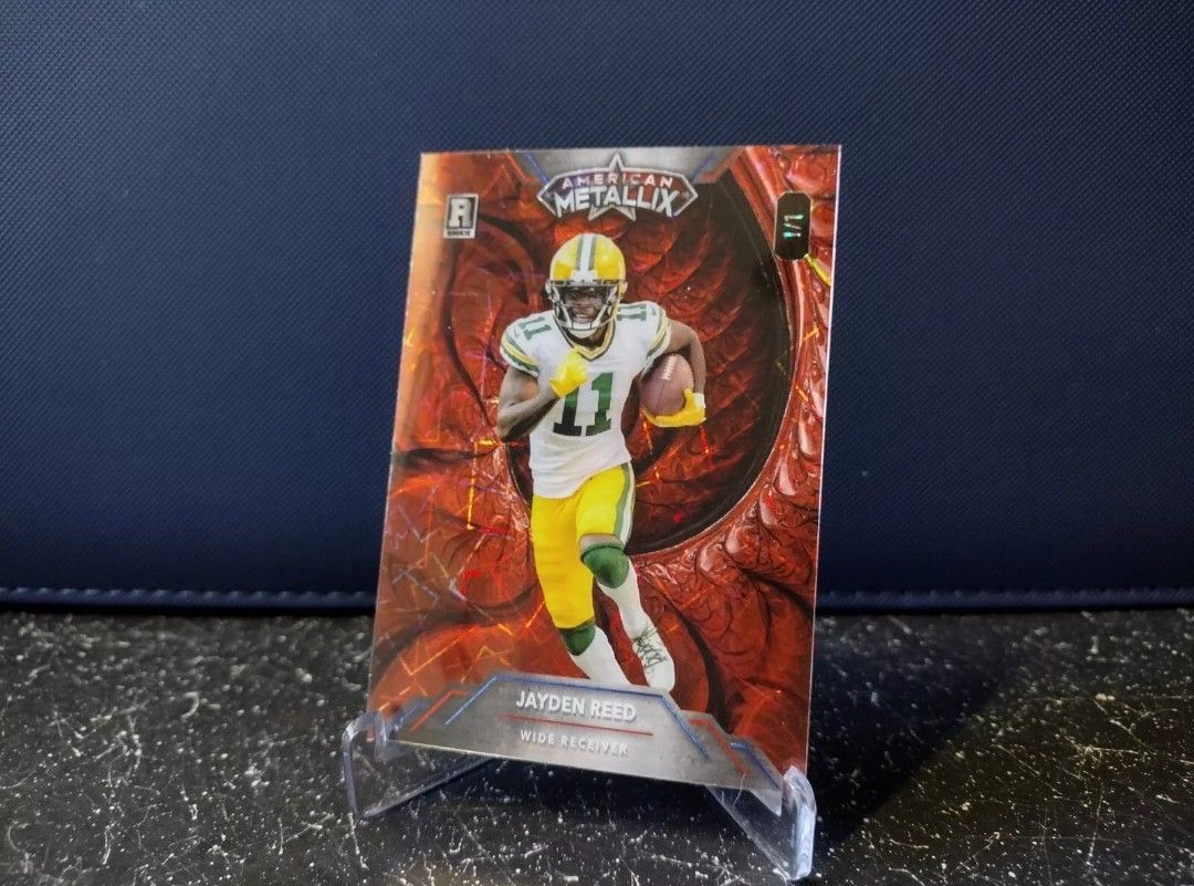2023 Wild Card Metallix Jayden Reed Deep Red Laser 1 of 1!!!