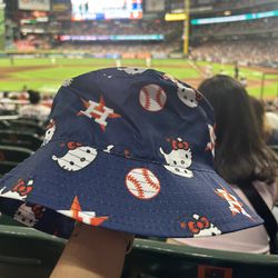 Hello Kitty Houston Astros Bucket Hat