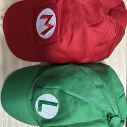 Super Mario & Luigi Hats – Like New (Amazing Find!)
