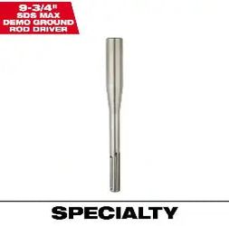 MILWAUKEE - 9-3/4 in. SDS-MAX Demo Ground Rod Driver