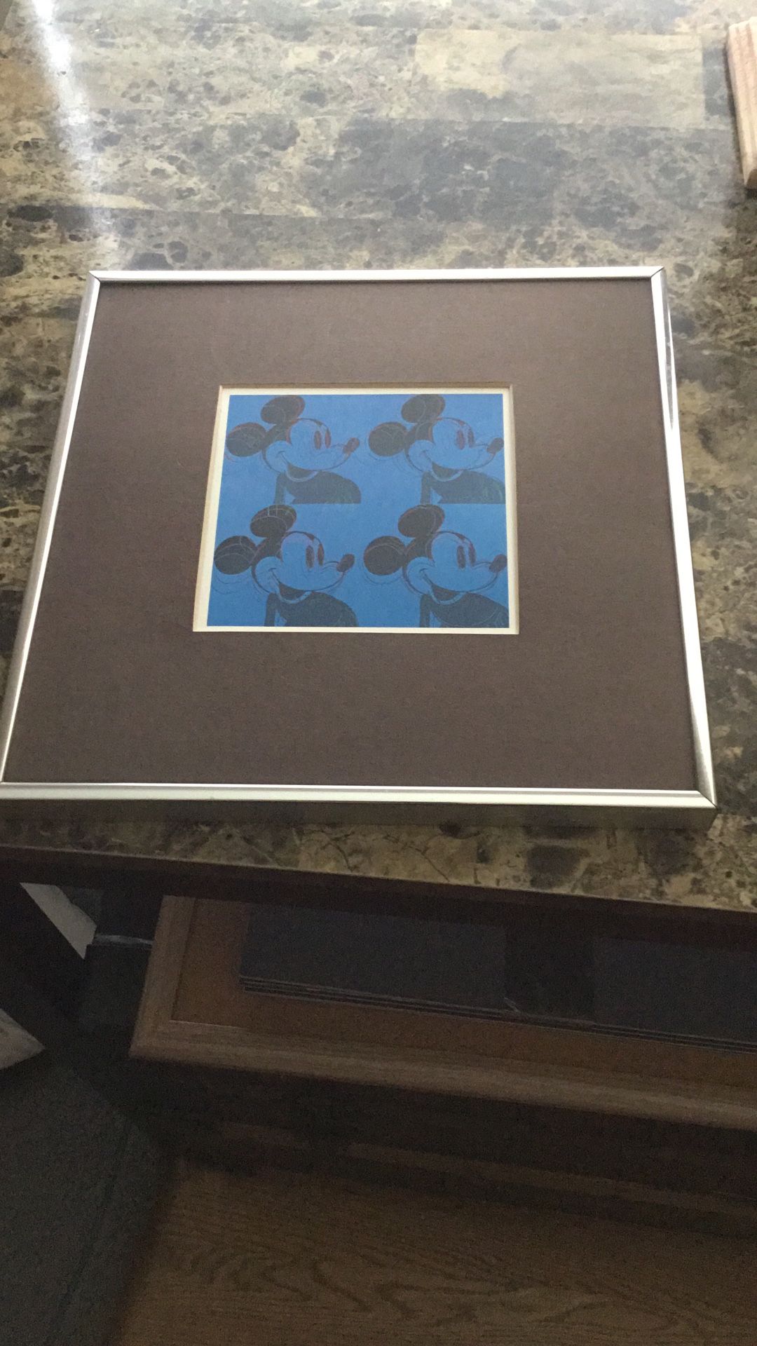 Andy Warhol… 4 Blue Mickeys … Excellent Condition… RARE.. $110
