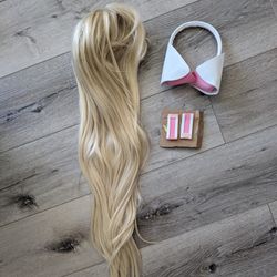 Chobits Chii Cosplay Wig And Headband