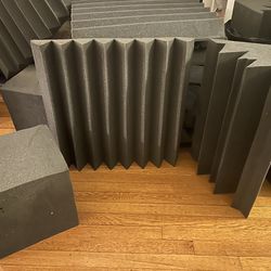 Lots Of Acoustic Foam - Panels, Bass traps, & Cubes 