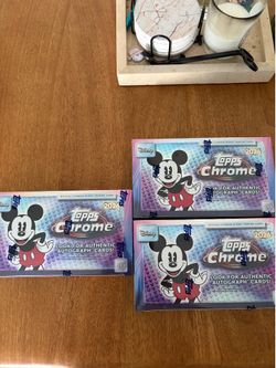 New 2026 Disney Topps Chrome Hobby Boxes - 100% Authentic