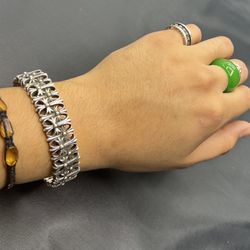 Chrome Hearts Cemetery Cross Bangle