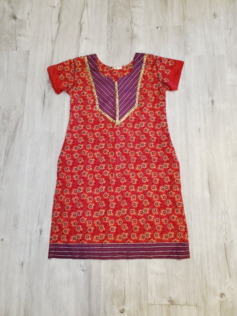 Indian Kurta Tunic Dress /Top Size 40 European- 6US