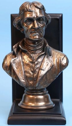 Set of bookends Bronze patinated bust Abraham Lincoln a U.S.A. President