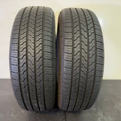 V717  225 65 17 102H  Firestone  All Season  2 Used Tires 90% Life 