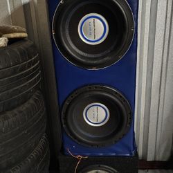 12-in Power Acoustic Subwoofers And Box