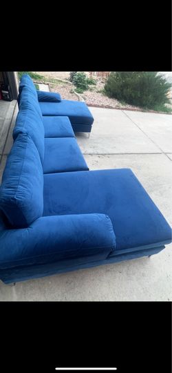 Navy  blue Sectional Couches